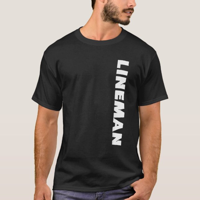 Football Lineman Defensive or Offensive Line T-Shirt (Front)