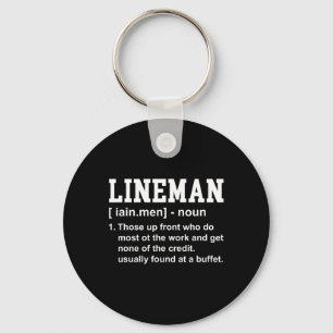 Football Lineman Definition Funny Offensive Linema Key Ring