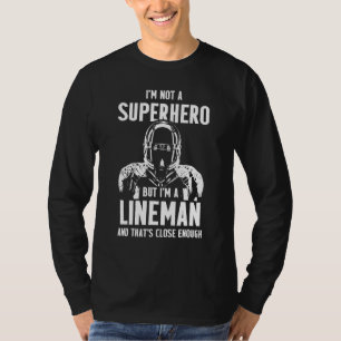 Football Lineman Hero Offensive Defensive Player T-Shirt