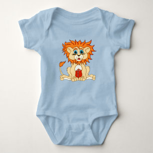 Football Lion Baby Bodysuit