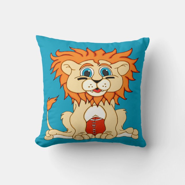 Football Lion Cushion (Front)