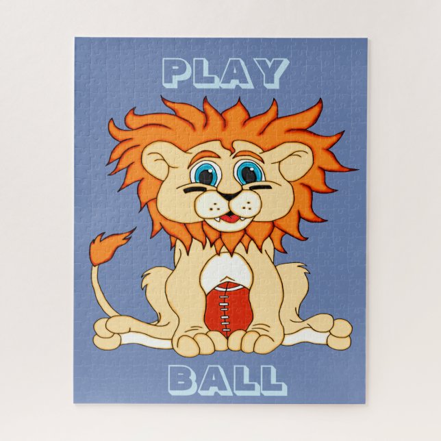 Football Lion Jigsaw Puzzle (Vertical)