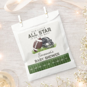 Football Little All Star Touchdown Baby Shower Favour Bags