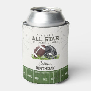 Football Little All Star Touchdown Birthday Favour Can Cooler