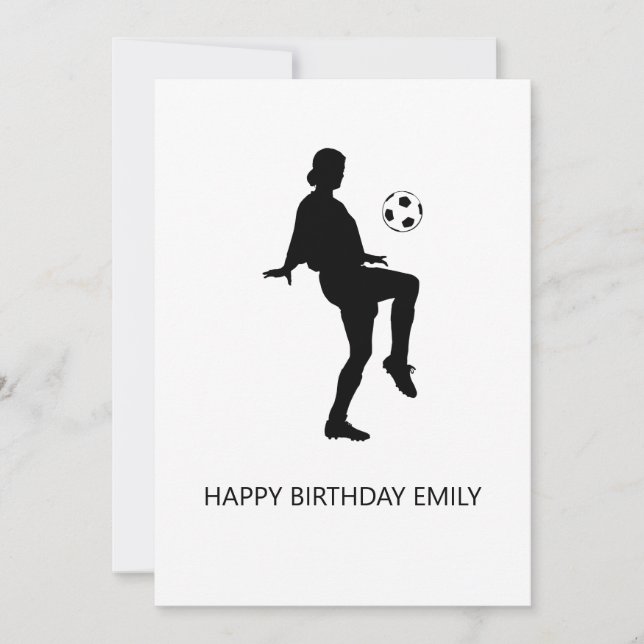 football lover girl happy birthday (Front)