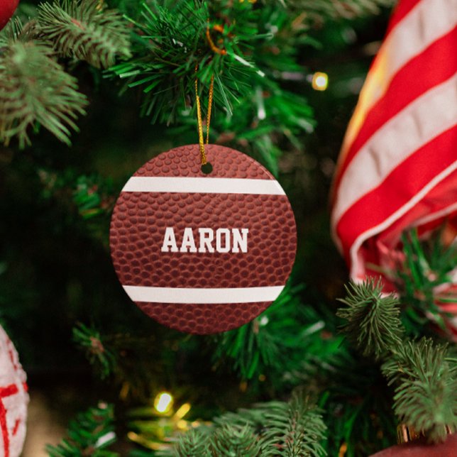 Football Lover Personalised Ornament (Creator Uploaded)