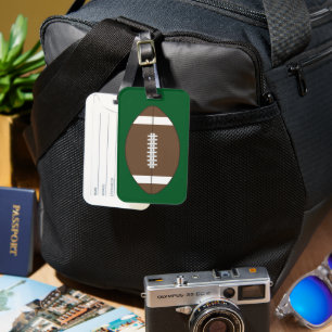 Football Luggage Tag