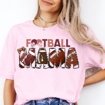 Football Mama Shirt Cheer Mum Game Day Tee Footbal