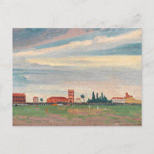 Football Match at Collioure James Dickson Innes Postcard