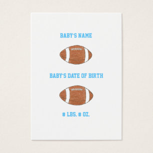 Football mini birth announcement