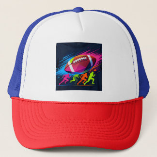 football mode on trucker hat