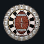 Football Multi-Target Jersey Style 20 Count Dartboard<br><div class="desc">A fun football themed dartboard. Features football central with dartboard sunrays. Also has 20 count jersey perimeter for small added targets for more challenges. Perfect for traditional dart games,  new ones of your own,  or as a cool statement art piece. Enjoy!</div>