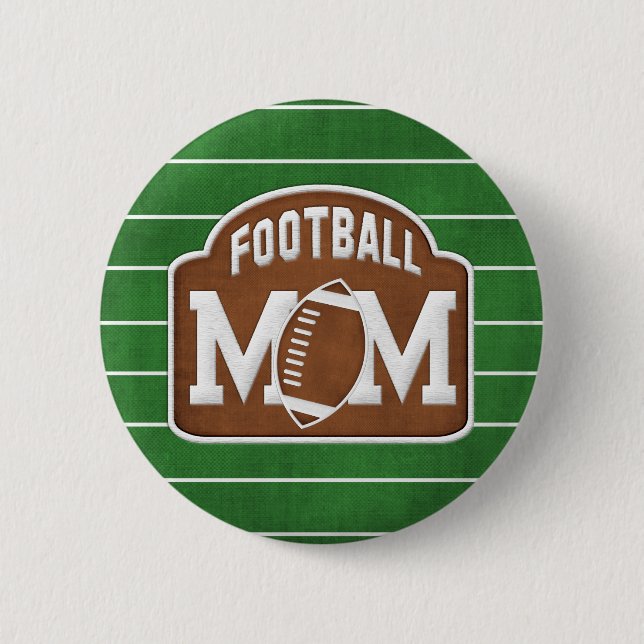 Football Mum 6 Cm Round Badge (Front)