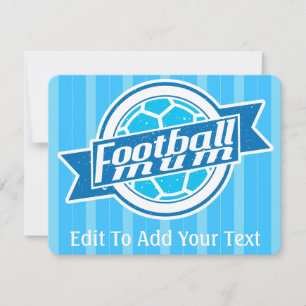 Football Mum (blue) Card