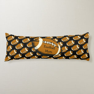 Football Mum Brown and Black Sports Body Pillow