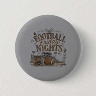 Football Mum Club High School Game Day 6 Cm Round Badge