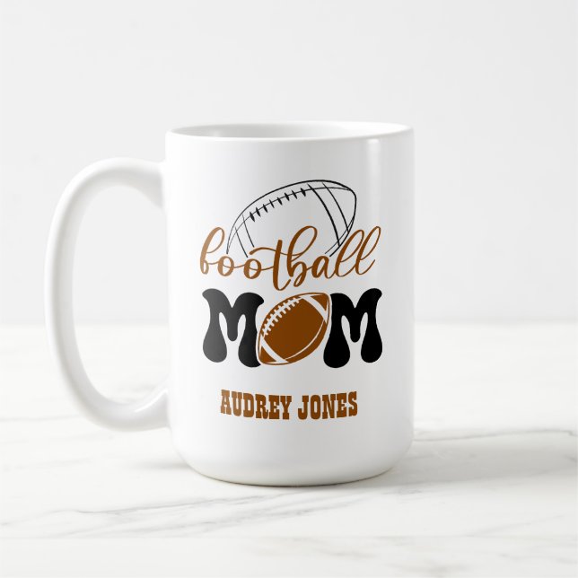 Football Mum Coffee Mug (Left)