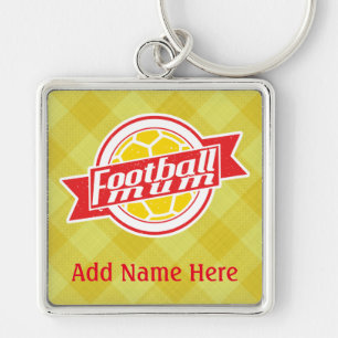 Football Mum Customisable Keyring