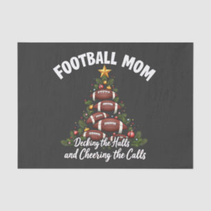 Football Mum Decking The Halls Christmas Football  Tissue Paper