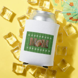 Football Mum Football Field Heart Can Cooler