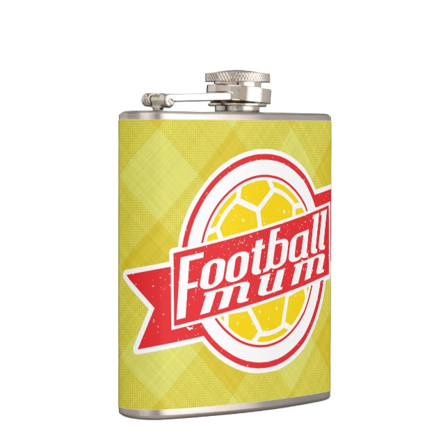Football Mum Hip Flask, British Soccer Mum Hip Flask (Right)