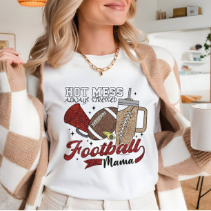 Football Mum Hot mess Cute Gameday Sweatshirt