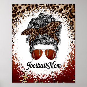 Football Mum Leopard Print