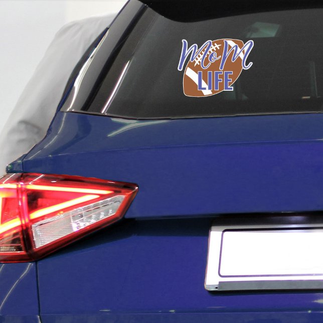 Football Mum Life Vinyl Car Window  (Football mom life vinyl sticker decal )