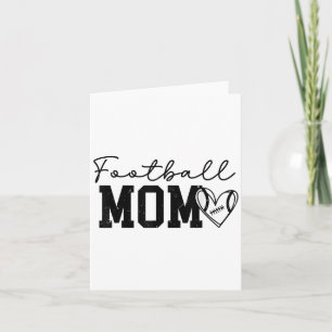 Football Mum Mama Football Game Day Sports Go Chee Card