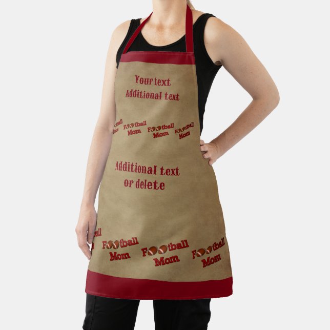 Football Mum Personalised Apron (Insitu)