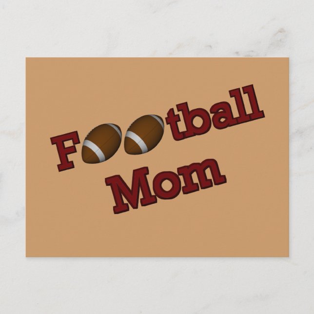 Football Mum Postcard (Front)