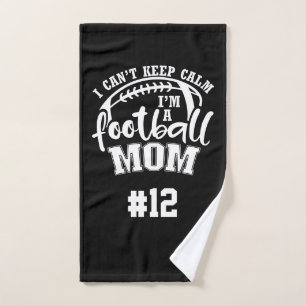 Football Mum Rally Towel- I Can't Keep Calm Hand Towel