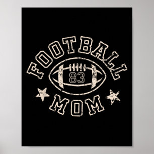 Football Mum Senior 2025 Game Day Team Srts Number Poster