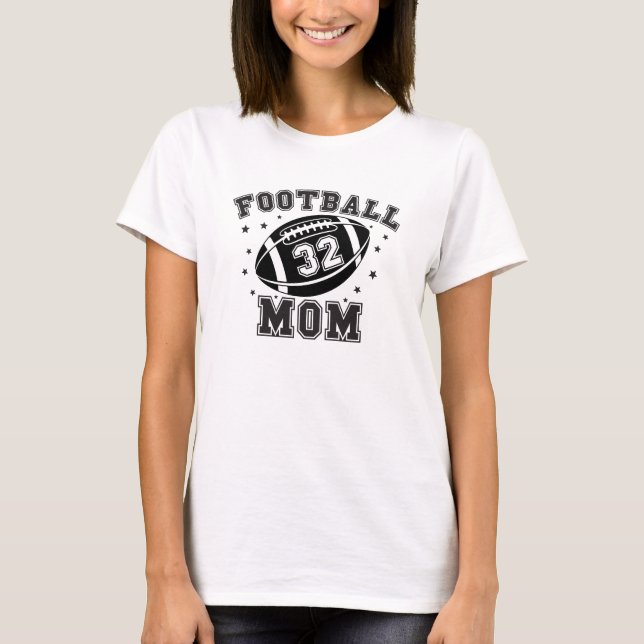 Football Mum svg, American Football Mum png,  Foot T-Shirt (Front)