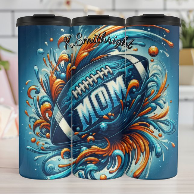 Football Mum Thermal Tumbler (Creator Uploaded)