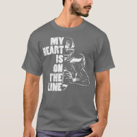 Football My Heart Is On The Line Offensive Lineman