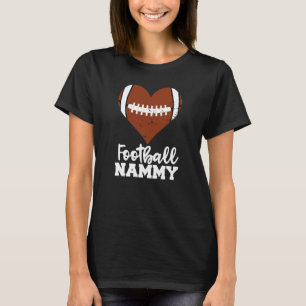 Football Nammy Football Heart Grandma Nammy T-Shirt