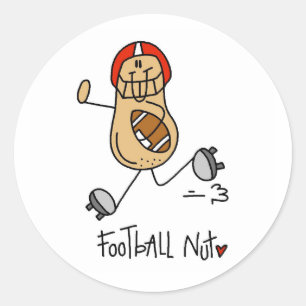 Football Nut T-shirts and Gifts Classic Round Sticker
