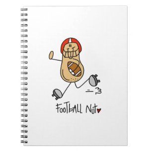 Football Nut T-shirts and Gifts Spiral Notebook