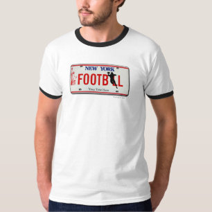 Football NY License Plate Graduation T-Shirt