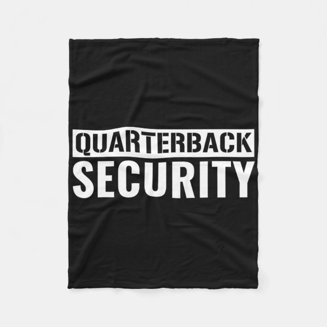 Football Offensive Line Lineman Quarterback Protec Fleece Blanket (Front)