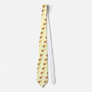 Football on Fire Tie