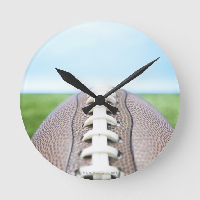 Football on Grass 2 Round Clock (Front)