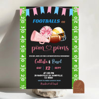 Football or Pom Poms Gender Reveal