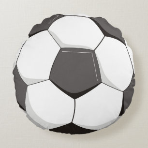 Football or Soccer ball Round Cushion