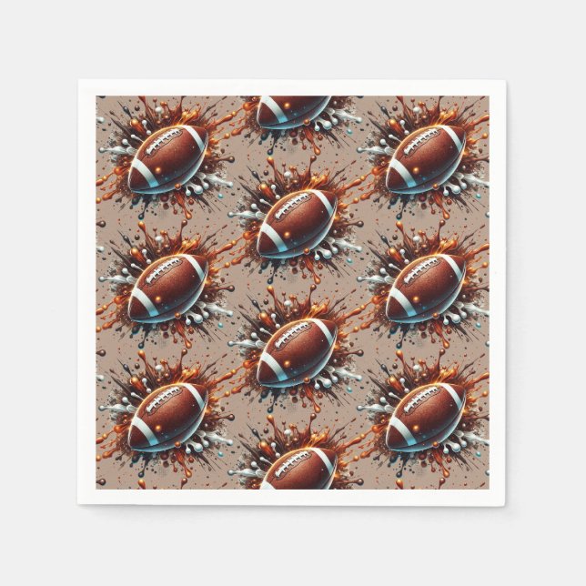 Football Paper  Napkin (Front)