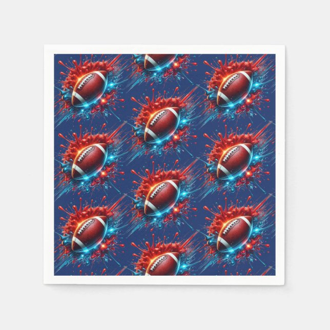 Football Paper  Napkin (Front)