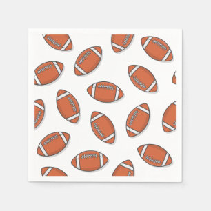 Football Paper Napkins, Sports Game Day Party Napkin