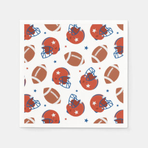 Football Paper Napkins, Sports Game Day Party Napkin