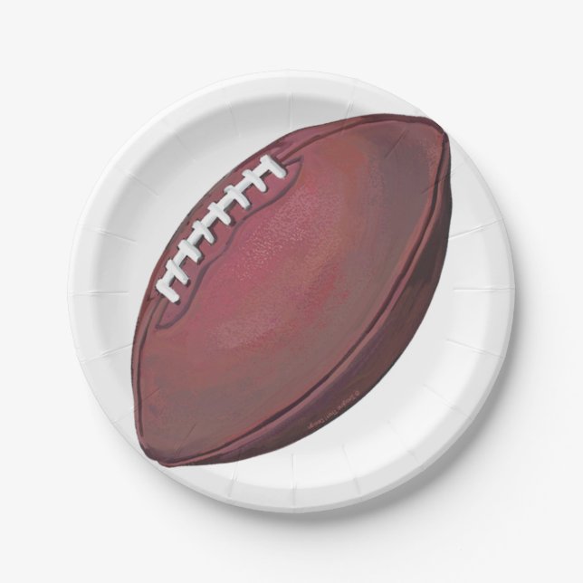 Football Paper Plate (Front)